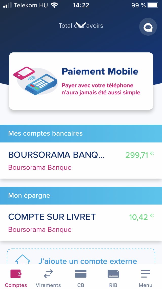 application mobile boursorama banque