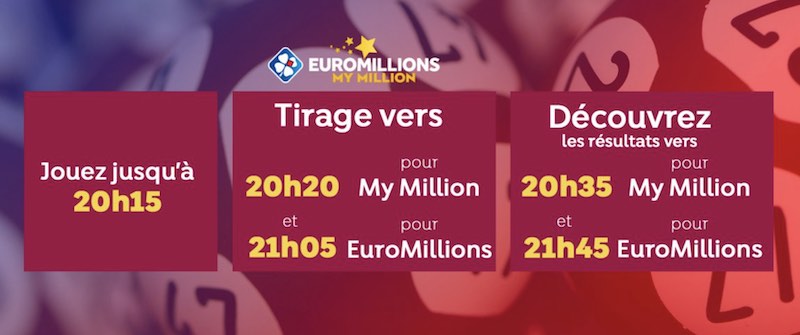 horaires tirage euromillions
