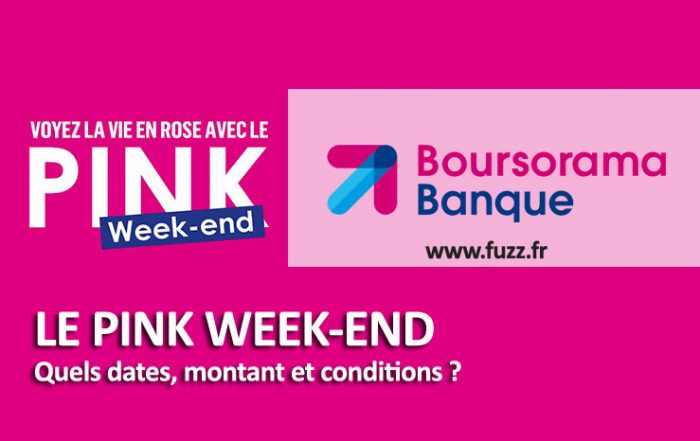 Le pink week end Boursorama